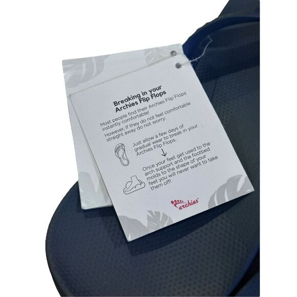 NWT ARCHIES Arch Support Flip Flops Sandals Size 14 Mens 15 Women EU 48.5 - 49 - Picture 7 of 8